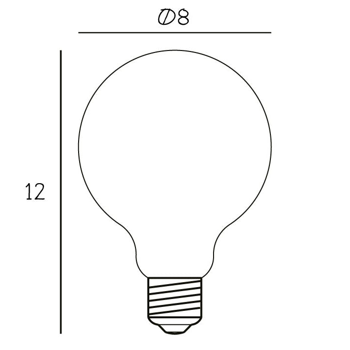 Globe Bulb Ø80 | 5W | Milky