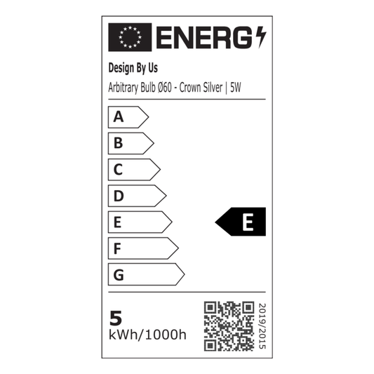 Arbitrary Bulb Ø60 | Crown/Silver | 5W