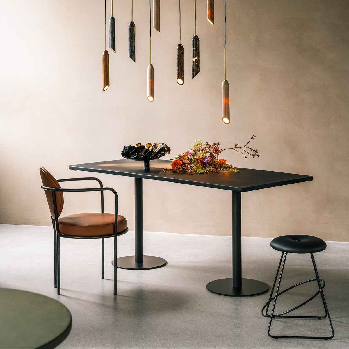 Skin Small Table Skins Large Dining Table, Black / Black | Design by Us