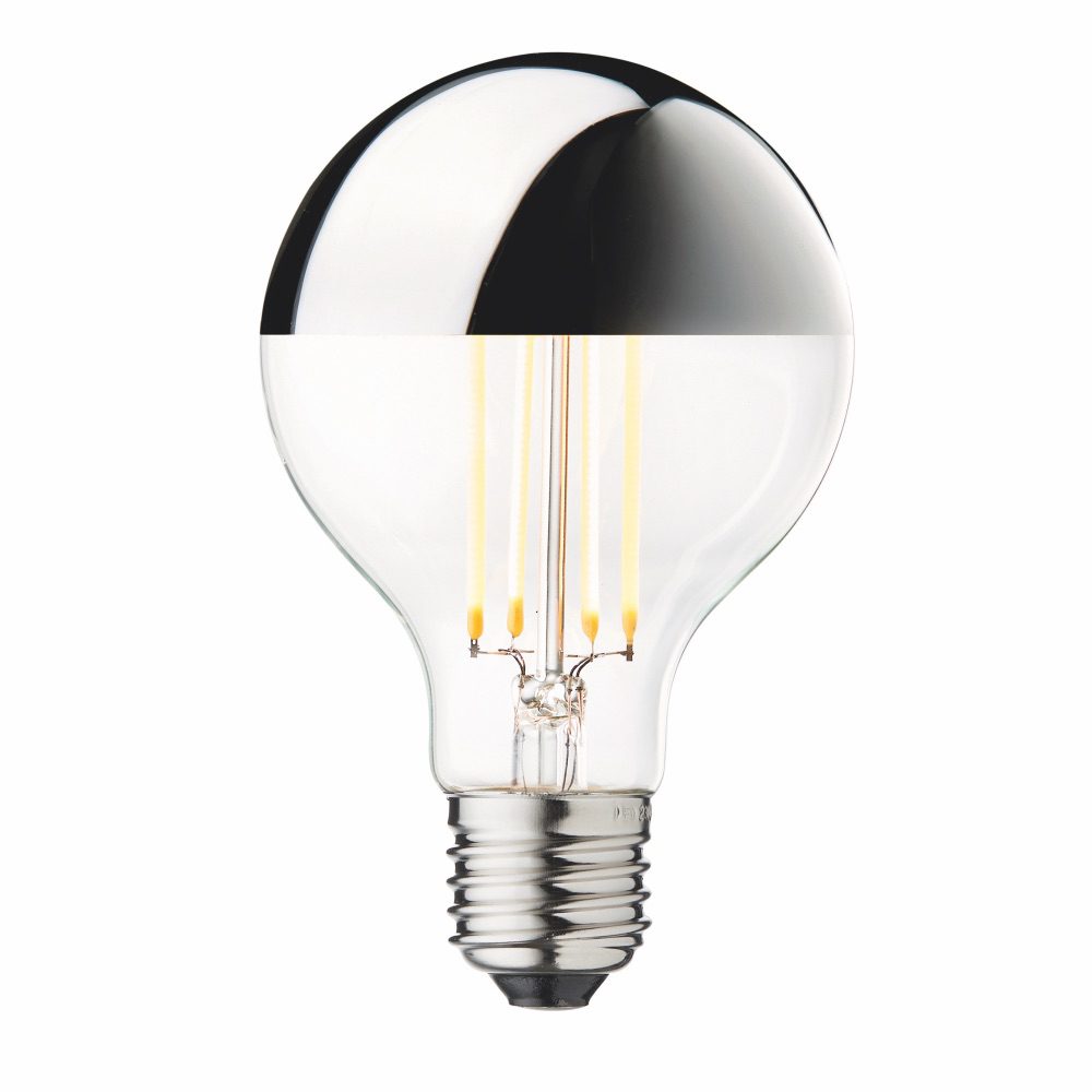 Globe Bulb Ø80 | Crown/Silver | 5W