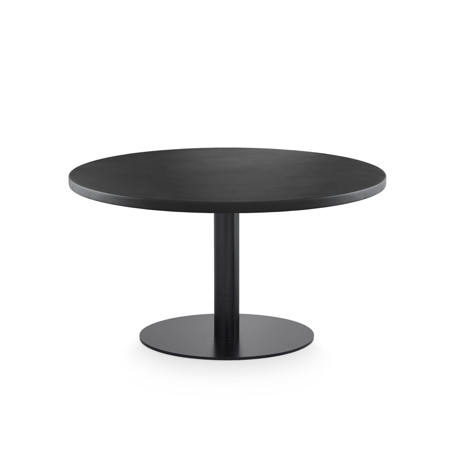 Skins Coffee Table Round, Black / Black | Design by Us