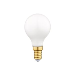 Arbitrary lightbulb milky LED bulb with E14 base and Ø45 milky glass shade