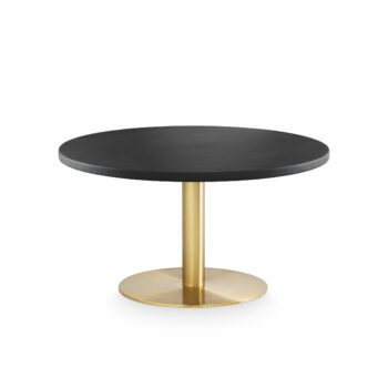 Skins Coffee Round - Black, Brass